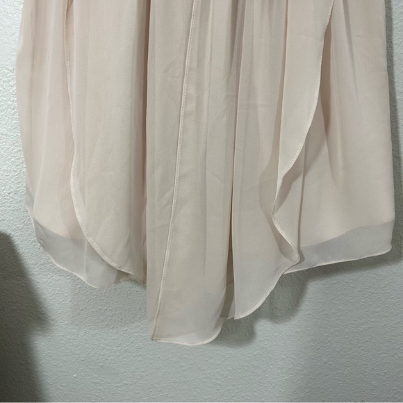 JENNY YOO Collection Bridesmaid Gown Strapless Knee Length Champagne Sz 8. - Picture 6 of 15